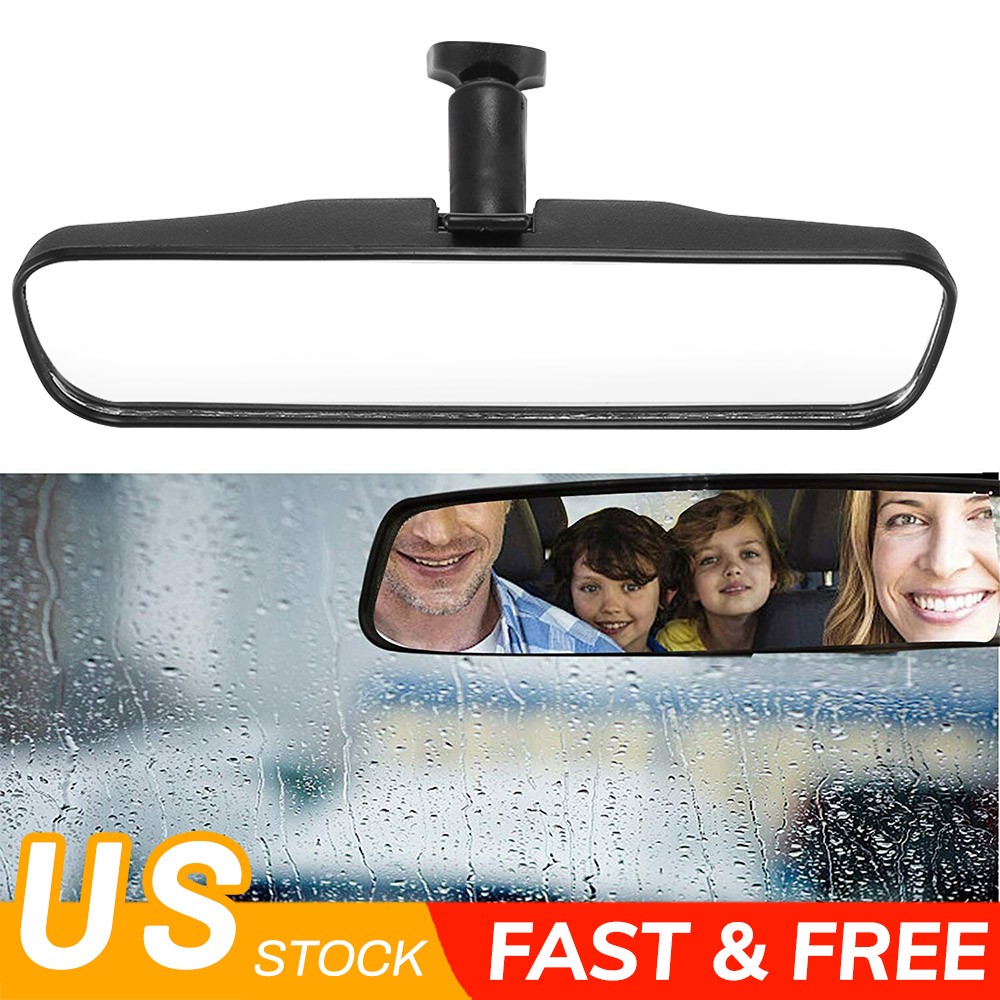 Quality 8″ Black Rear View Mirror Interior Replacement Day Night For Universal