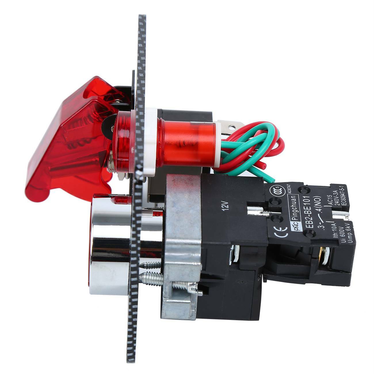 Ignition Switch Panel Engine Start Push Button LED 12V Toggle Racing Car