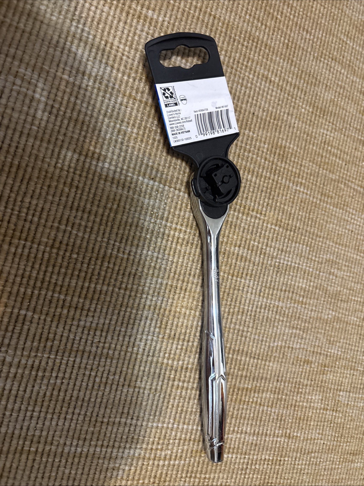 Kobalt 3/8 drive ratchet Model 2884728 NEW