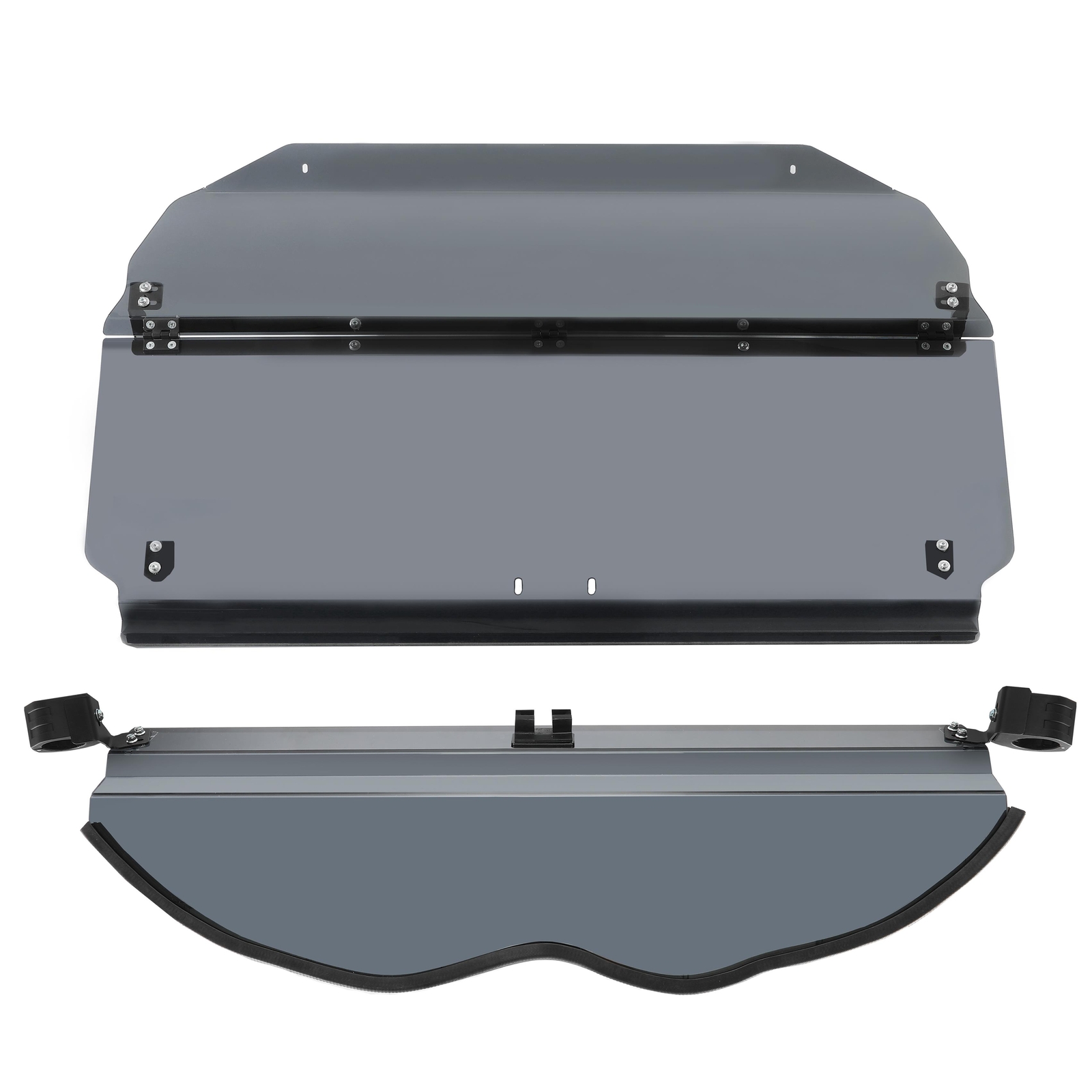 Tinted 2-IN-1 Windshield Flip PC For Can-Am Maverick X3 (64″ or 72″) 2017-up