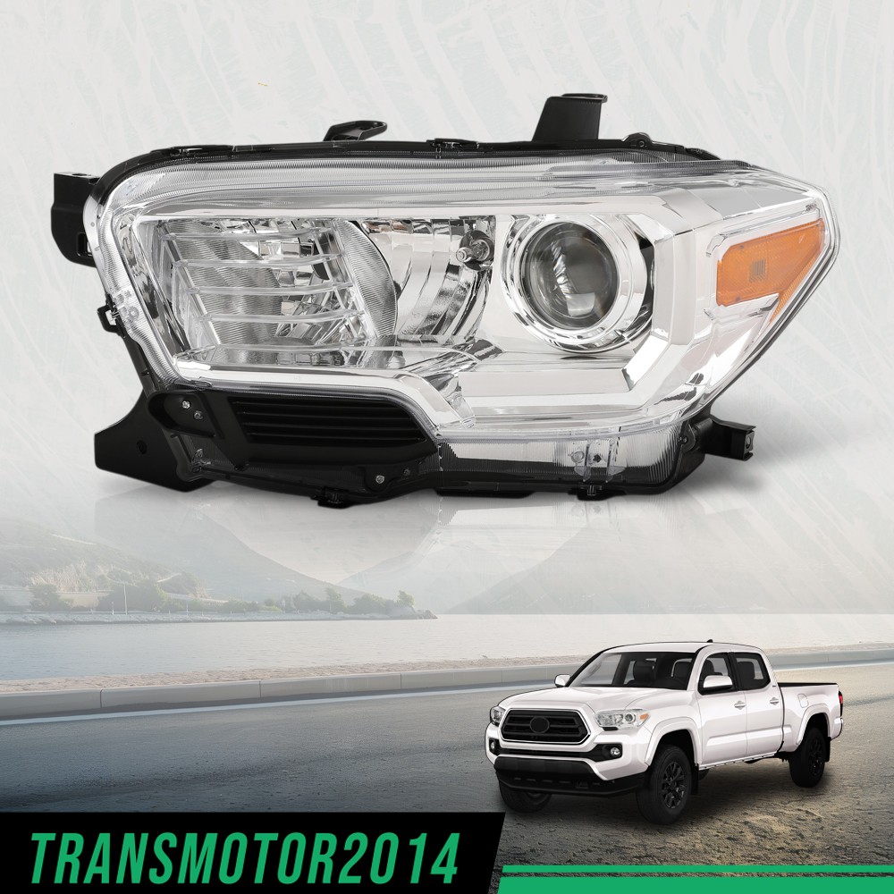 Fit For 2016-2023 Toyota Tacoma Halogen Headlight w/o LED DRL Left Driver Side