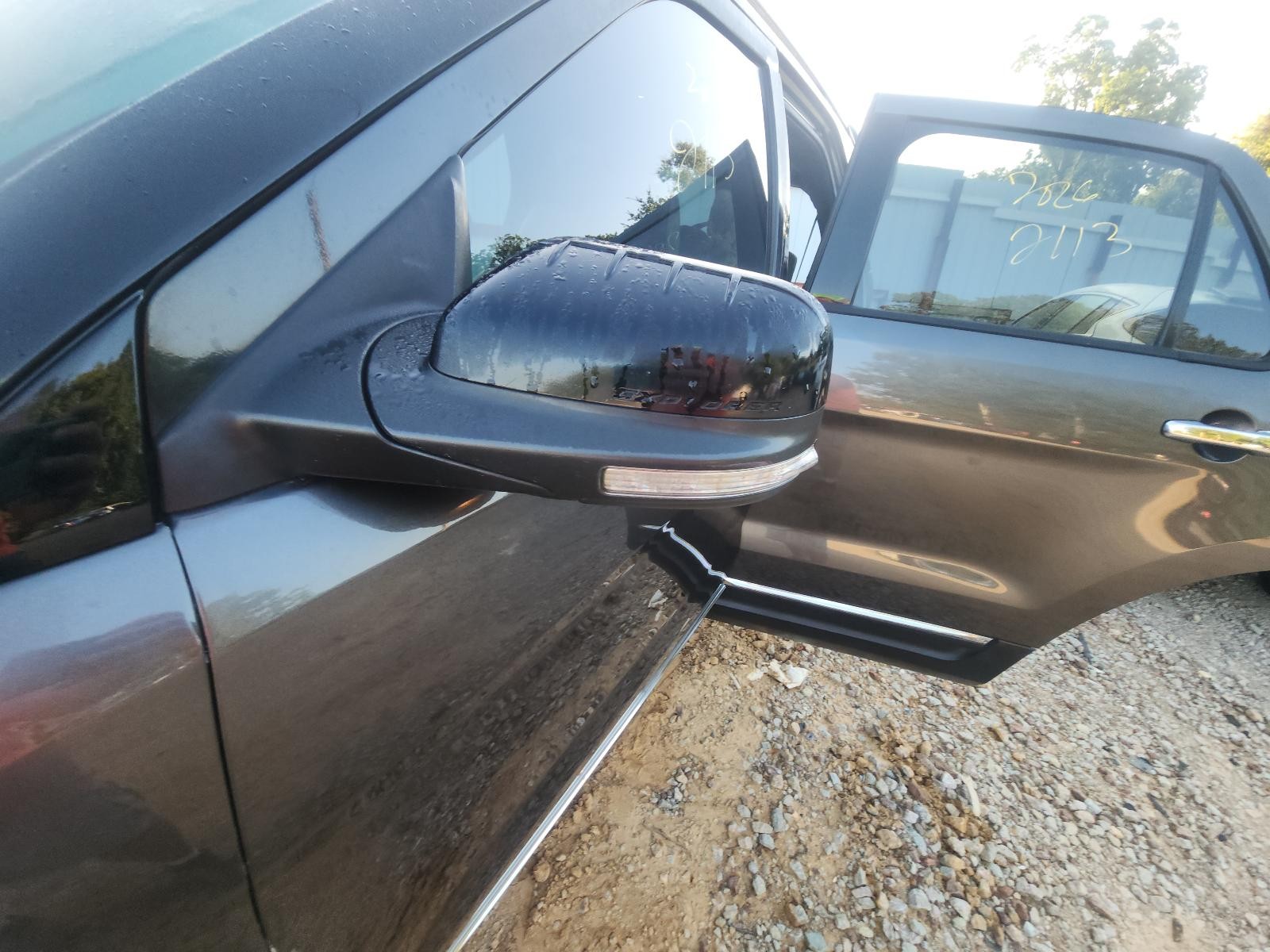 Used Left Door Mirror fits: 2015 Ford Explorer Power manual fold black textured