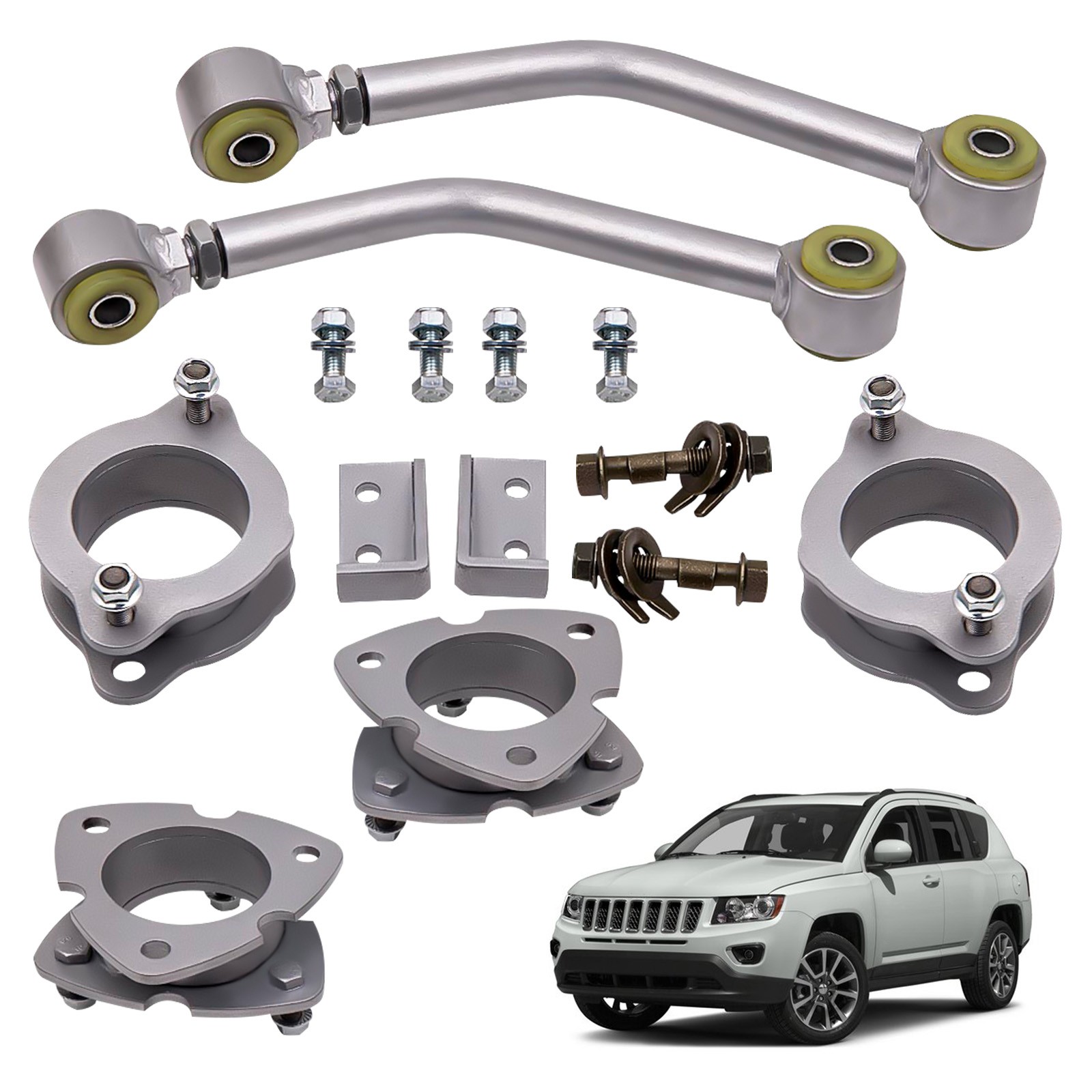 2″ Front + Rear Leveling Lift Kit w/ Spacers For Jeep Patriot MK 2007-2017
