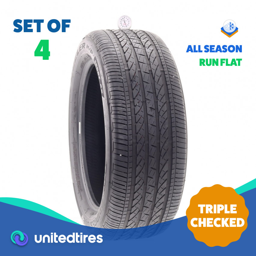Set of (4) Used 245/50R19 Bridgestone Dueler H/P Sport AS RFT – 6/32 (MOLG)