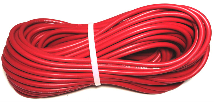 18 Gauge 50′ ft each Red Black Auto PRIMARY WIRE 12V Auto Wiring Car Power Cable