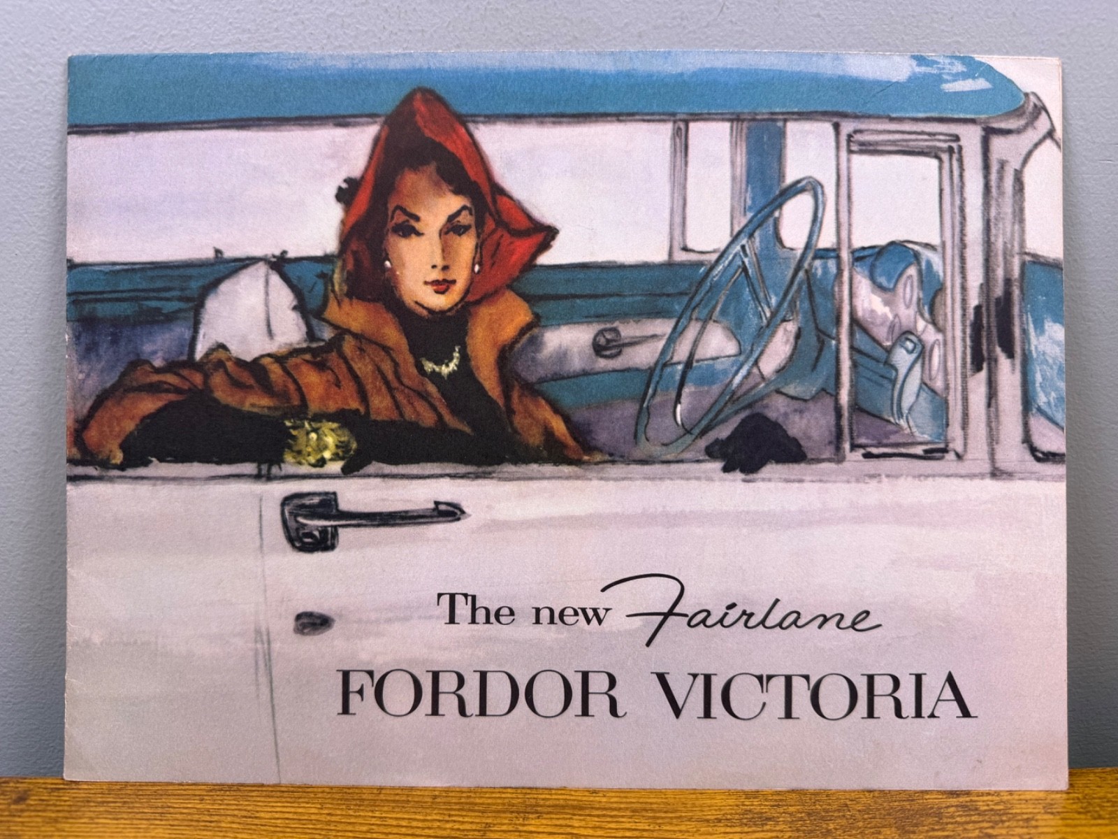 1956 Ford Fairline Fordor Victoria Four-Door Sales Brochure Buyer Catalog Ad