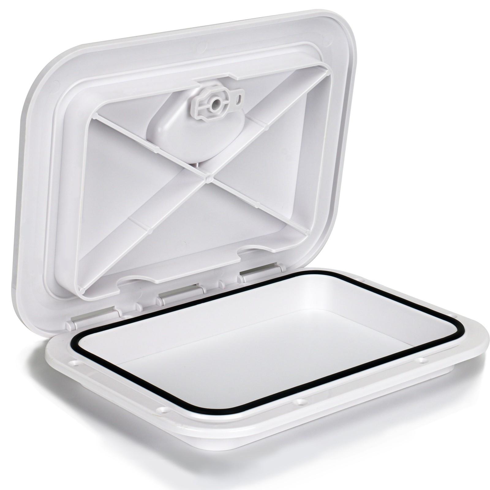 Marine Deck Access Hatch 15″ White Rectangle Boat Hatch Lid Cover