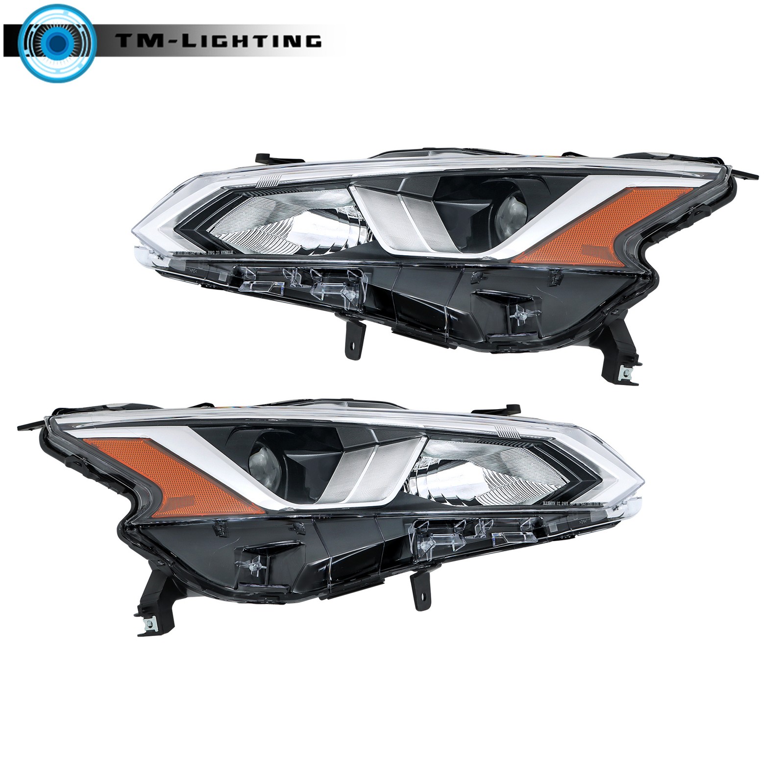 Headlights For 2019 2020 21 Nissan Altima Left+Right Halogen Projector Headlamps