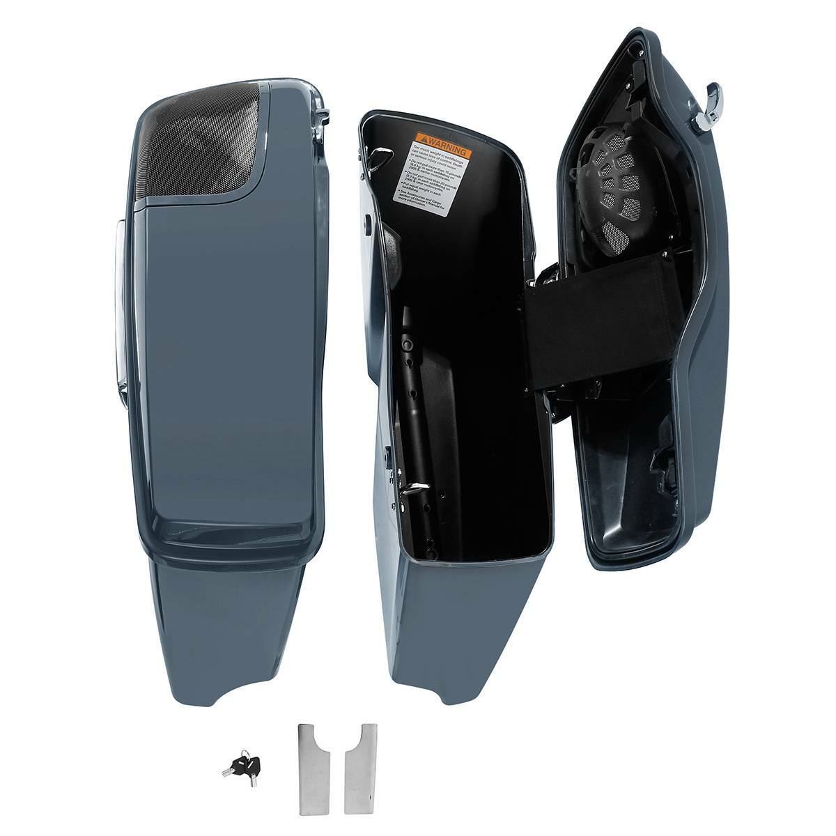 4″ Stretched Extended Hard Saddlebags Fit For Harley CVO Touring Glide 2014-2024