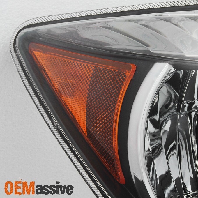 Fits 05-07 Scion TC Black Bezel Headlights HeadLamps Replacement LH+RH 2005-2007