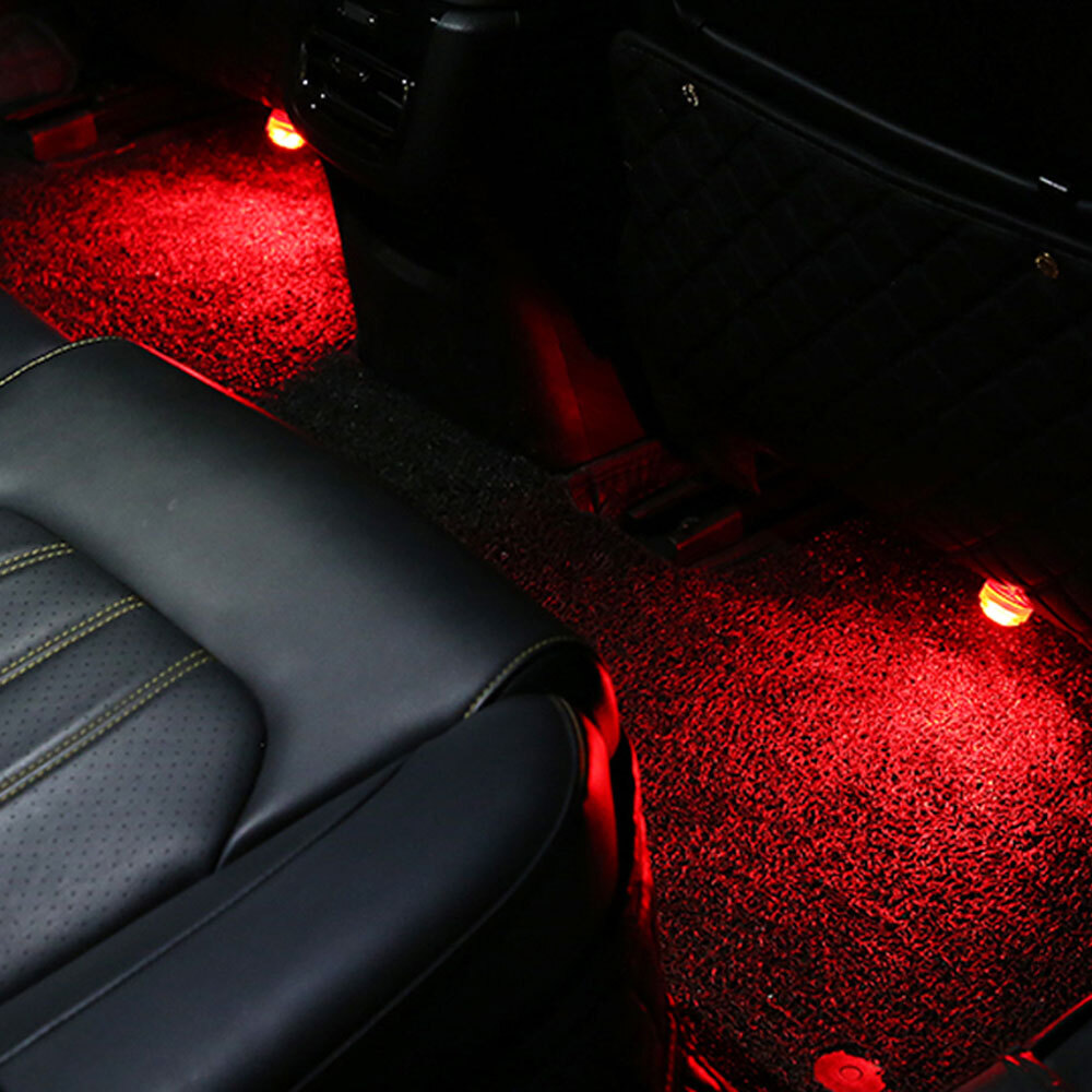 Multicolor Car Interior Accessories Atmosphere LED Lights Lamp W/ Remote Control