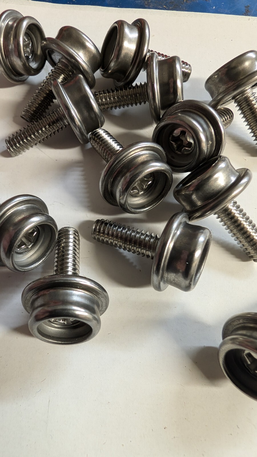 15 SNAP STUD TONNEAU, CONVERTIBLE,BOOT 1/2″ STAINLESS MACHINE SCREW 8-32 THREAD