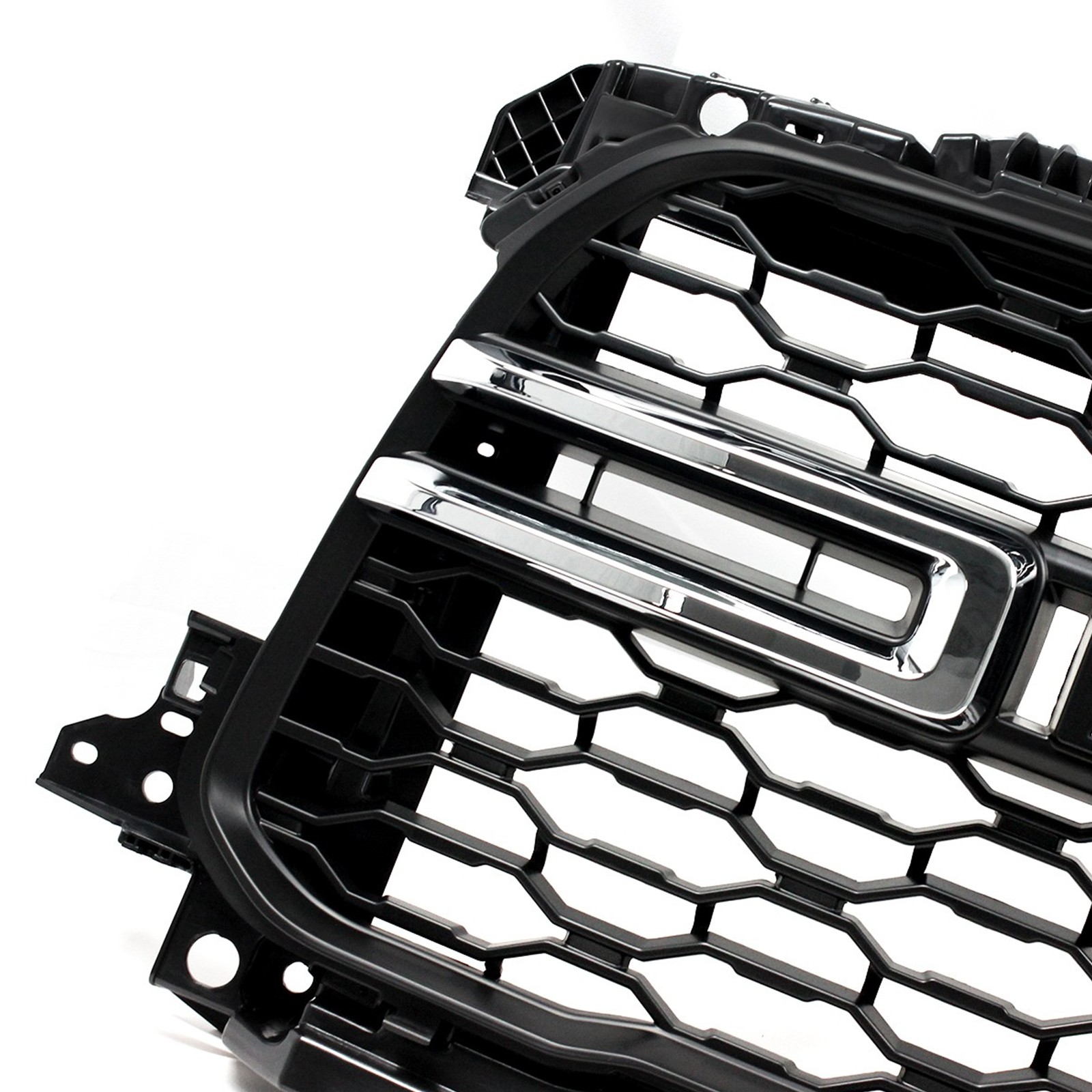 Front Bumper Grille Grill Matte Black & Chrome Fit For 2019-2024 RAM 2500 3500