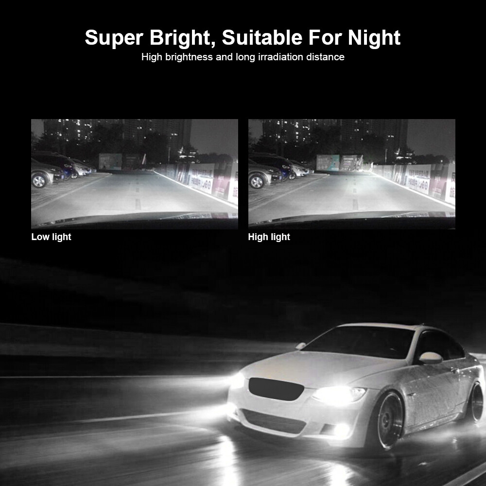 AUIMSOCO H11 LED Headlight Kit 6K Low Beam Bulbs Super White 30Days Free Return