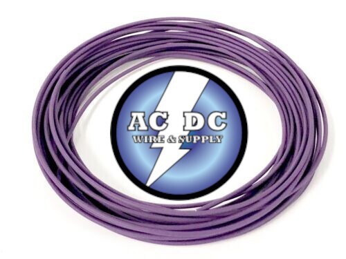 25 FEET AUTOMOTIVE WIRE 18 AWG HIGH TEMP TXL WIRE PURPLE COPPER