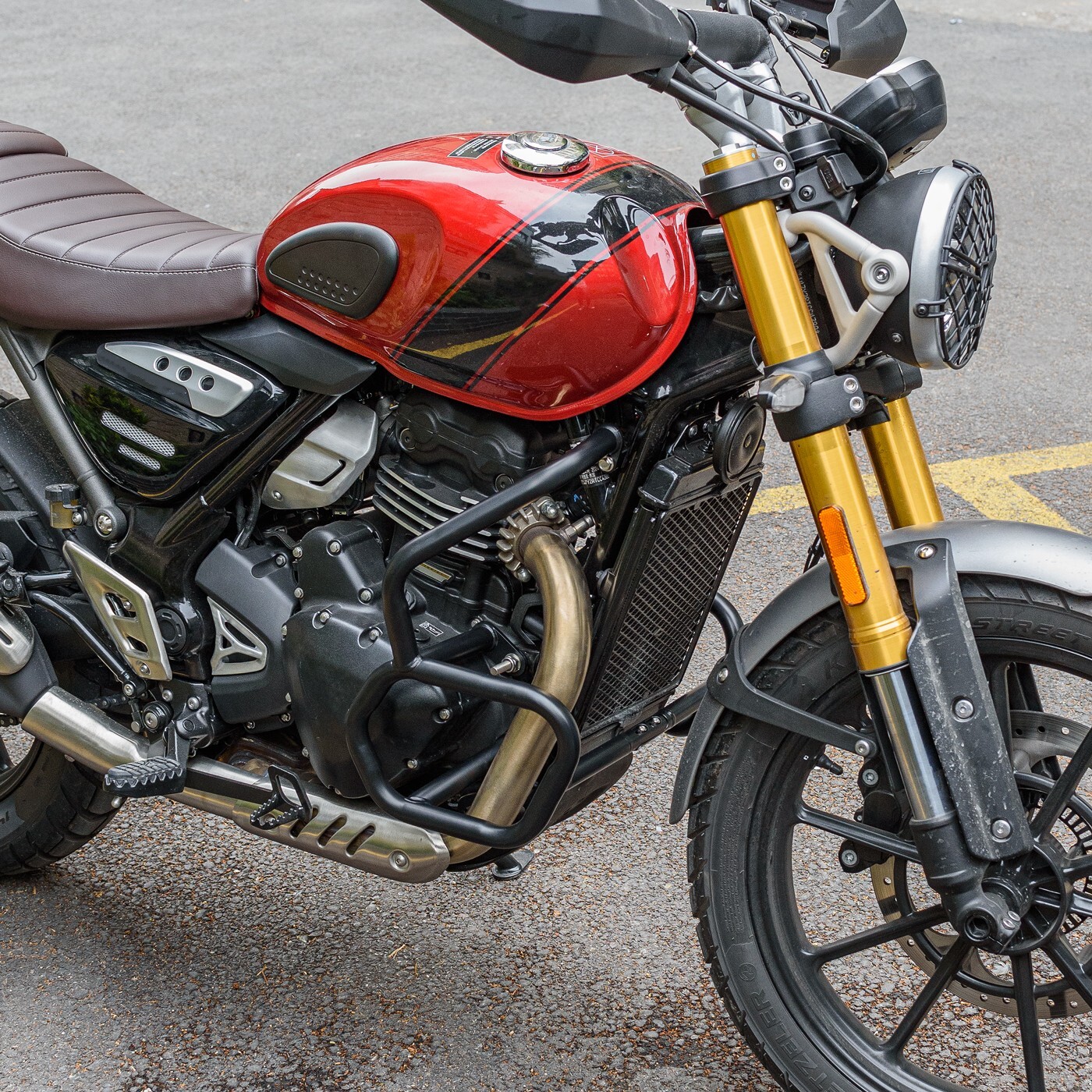 Crash Bar For Triumph Speed 400 Scrambler 400X 2024 Engine Guard Frame Protector