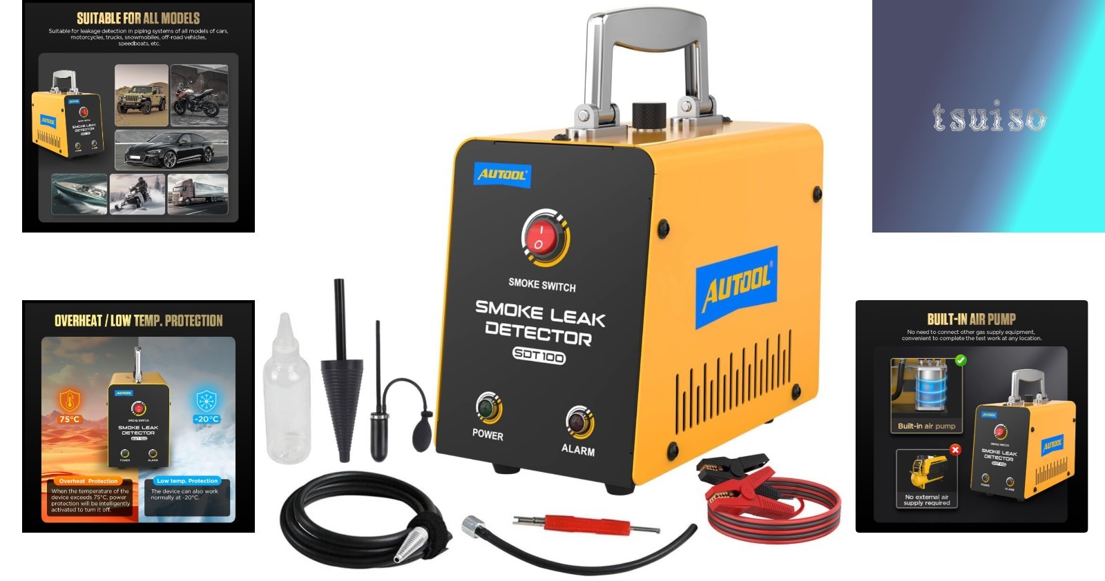 DC 12V Vacuum Diagnostic Tester with Smart Protection – Reliable Leak Detection