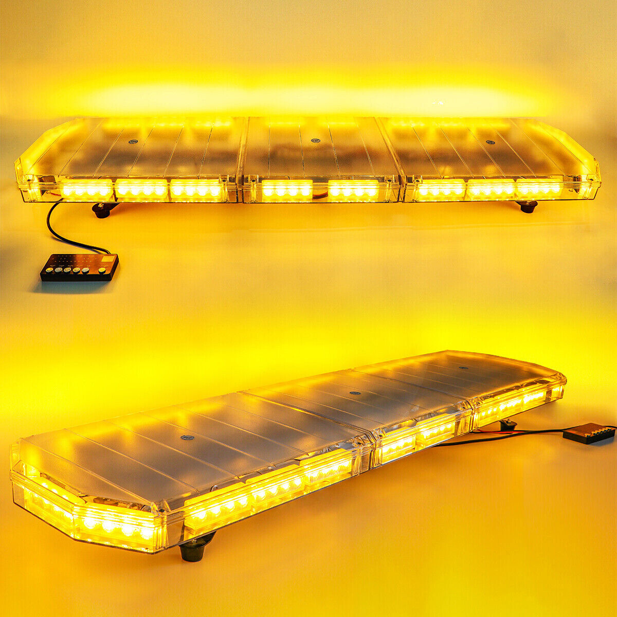 48″ 88 LED Strobe Light Bar Amber Emergency Warn Beacon Tow Truck Response 12V
