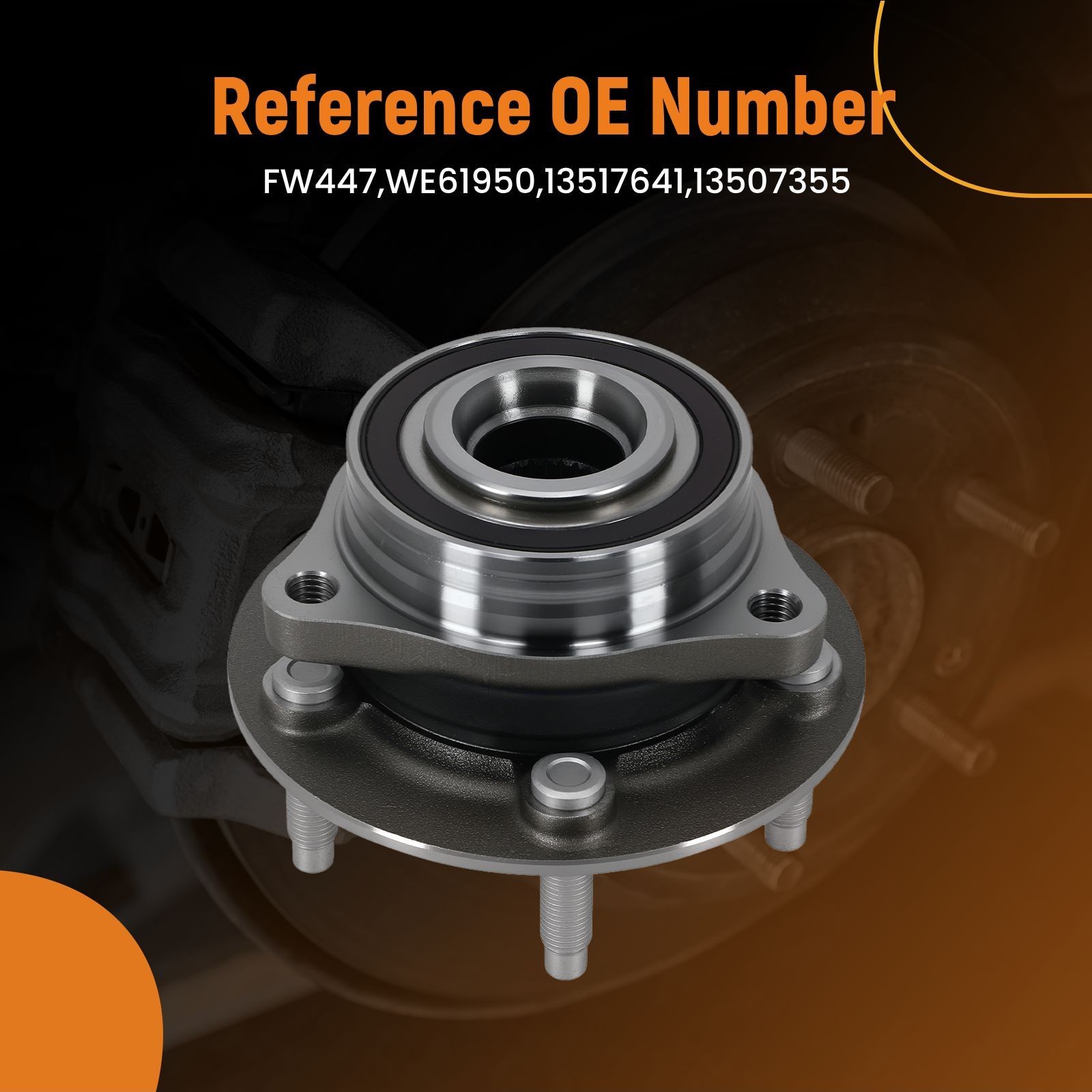 1pc Front Wheel Bearing Hub Assembly for GMC Terrain SLE SLT 2018-2022