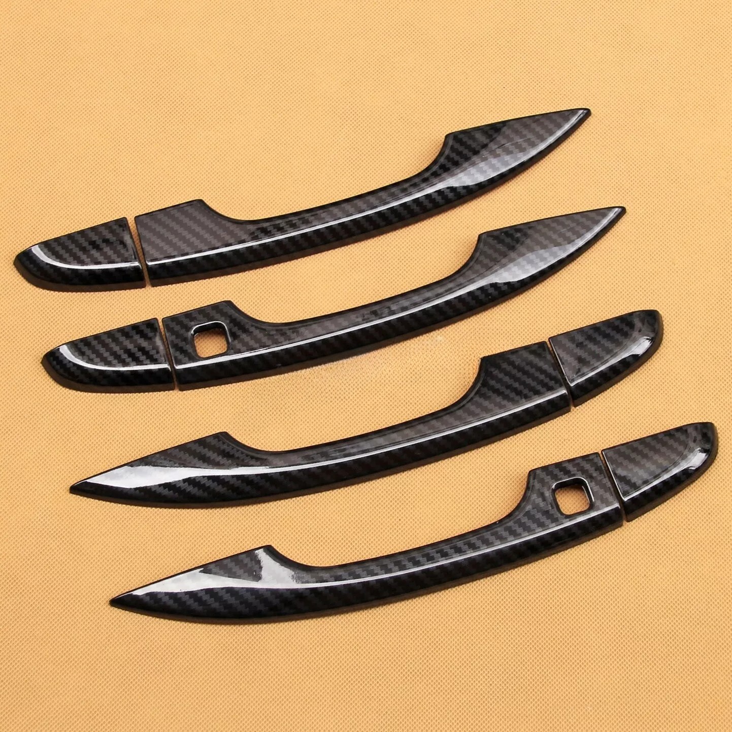 Scratch-resistant Carbon Fiber Door Handle Covers Trims For Honda Accord 2018-22