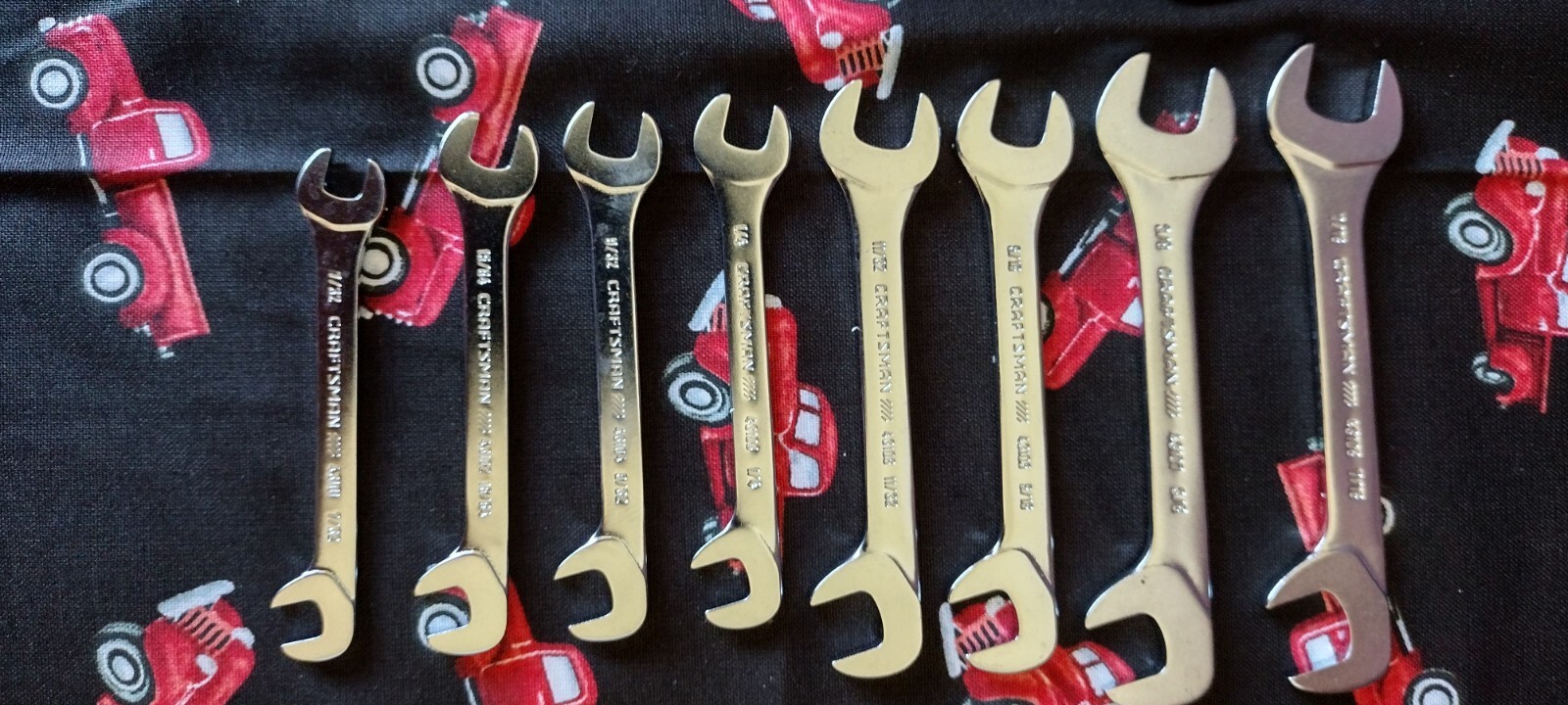 Craftsman 16 Piece Open End Thin Ignition Wrench Set SAE/Metric NEW