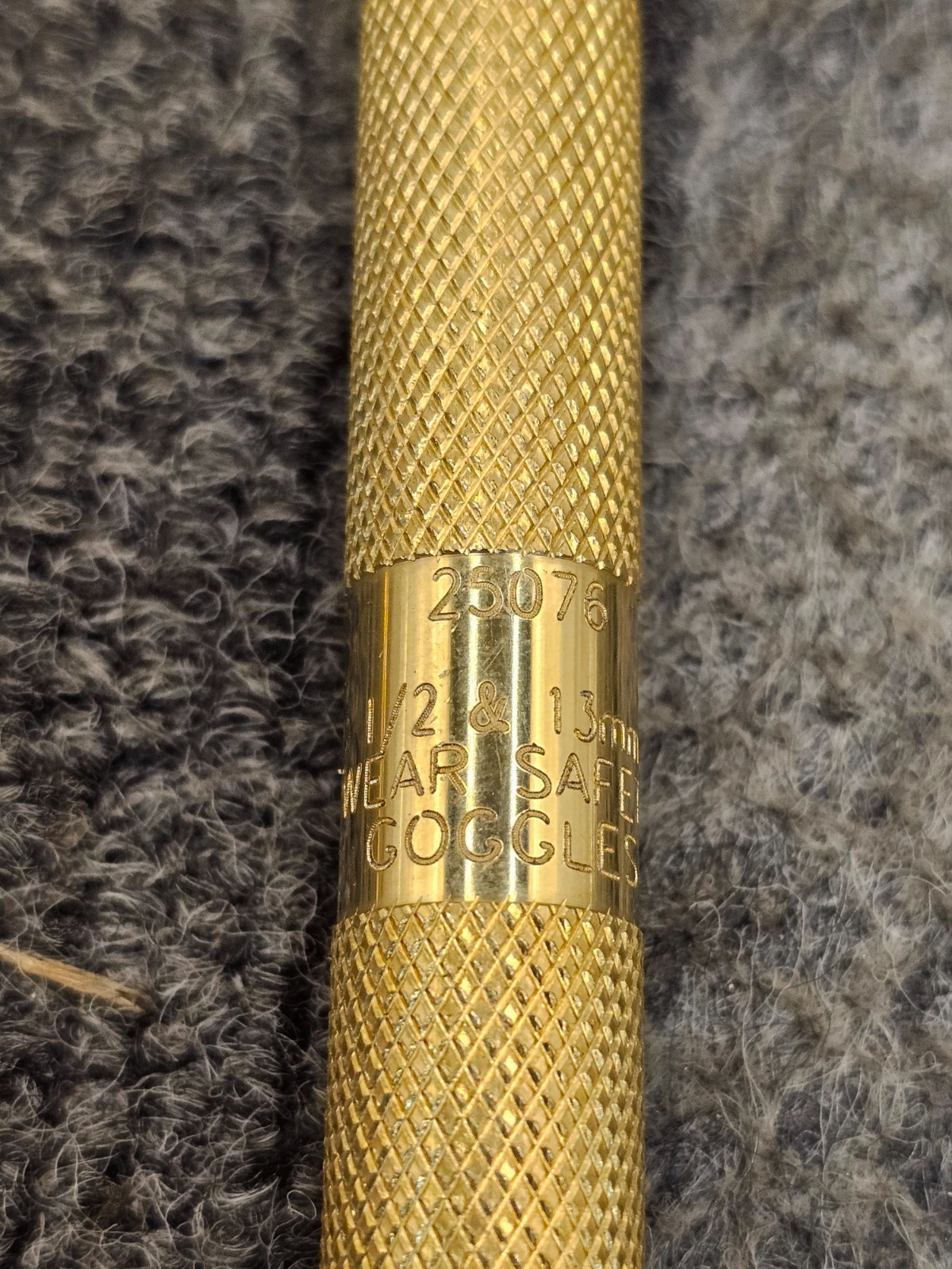 4-Piece Brass Drift Punches Double-Knurled Grip 5/8in, 3/4in, 1/2in and 3/8in