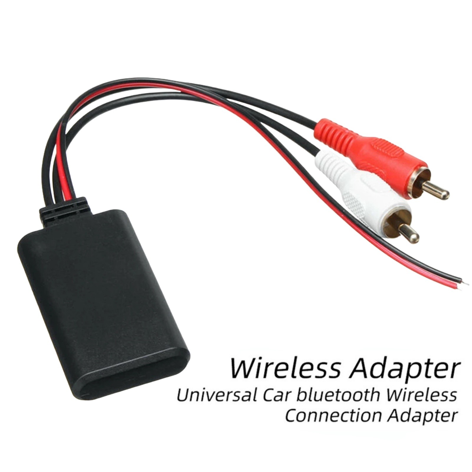 Wireless Bluetooth 5.0 Car Receiver 2RCA AUX Adapter Module with 10M Range