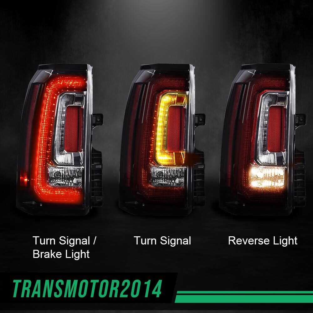 Left Driver Tail Light For 2015-2020 GMC Yukon Rear Brake Taillamps Stop Lights
