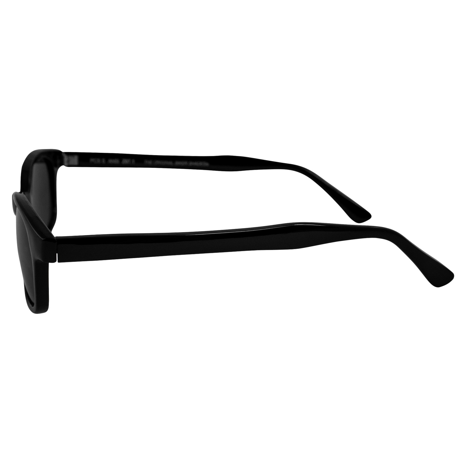 Pacific Coast Sunglasses X-KD’s Classic Biker Sunglasses Black Frames & Smoke
