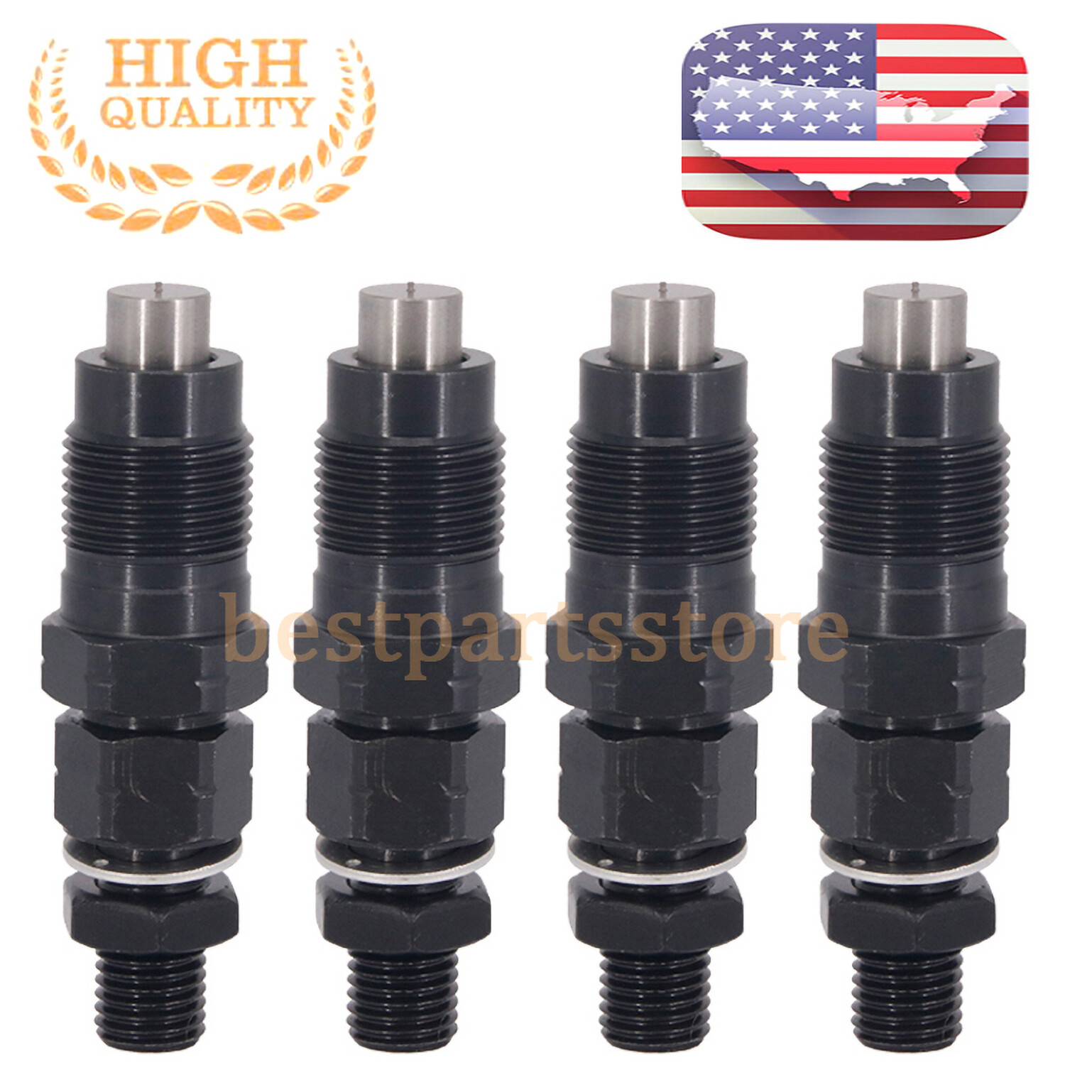 4Pcs Fuel Injector 252-1446 for Caterpillar C2.2 C1.5 247B 226B 242B 302.5 303.5