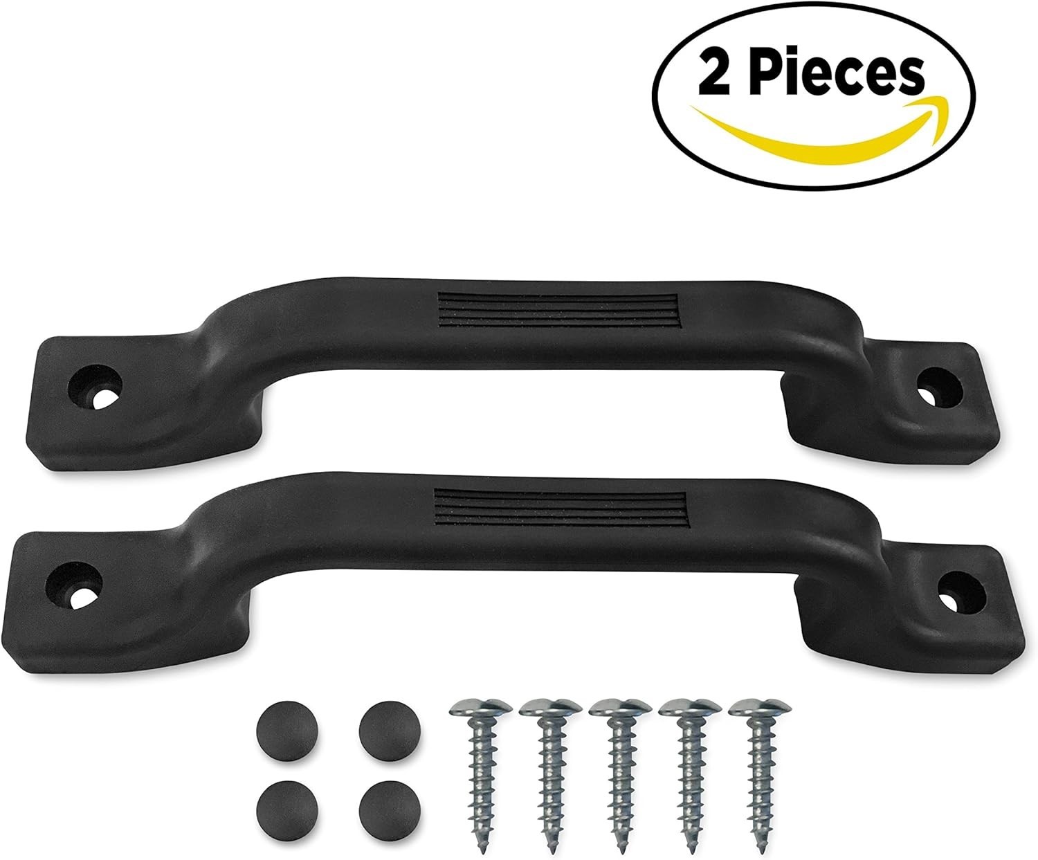 Lightweight Plastic RV Grab Handles with Mounting Hardware – Two Pack