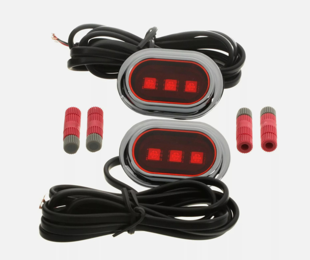 1996-2013 Harley Touring Custom Dynamics Light Antenna Hole Red 2040-1626