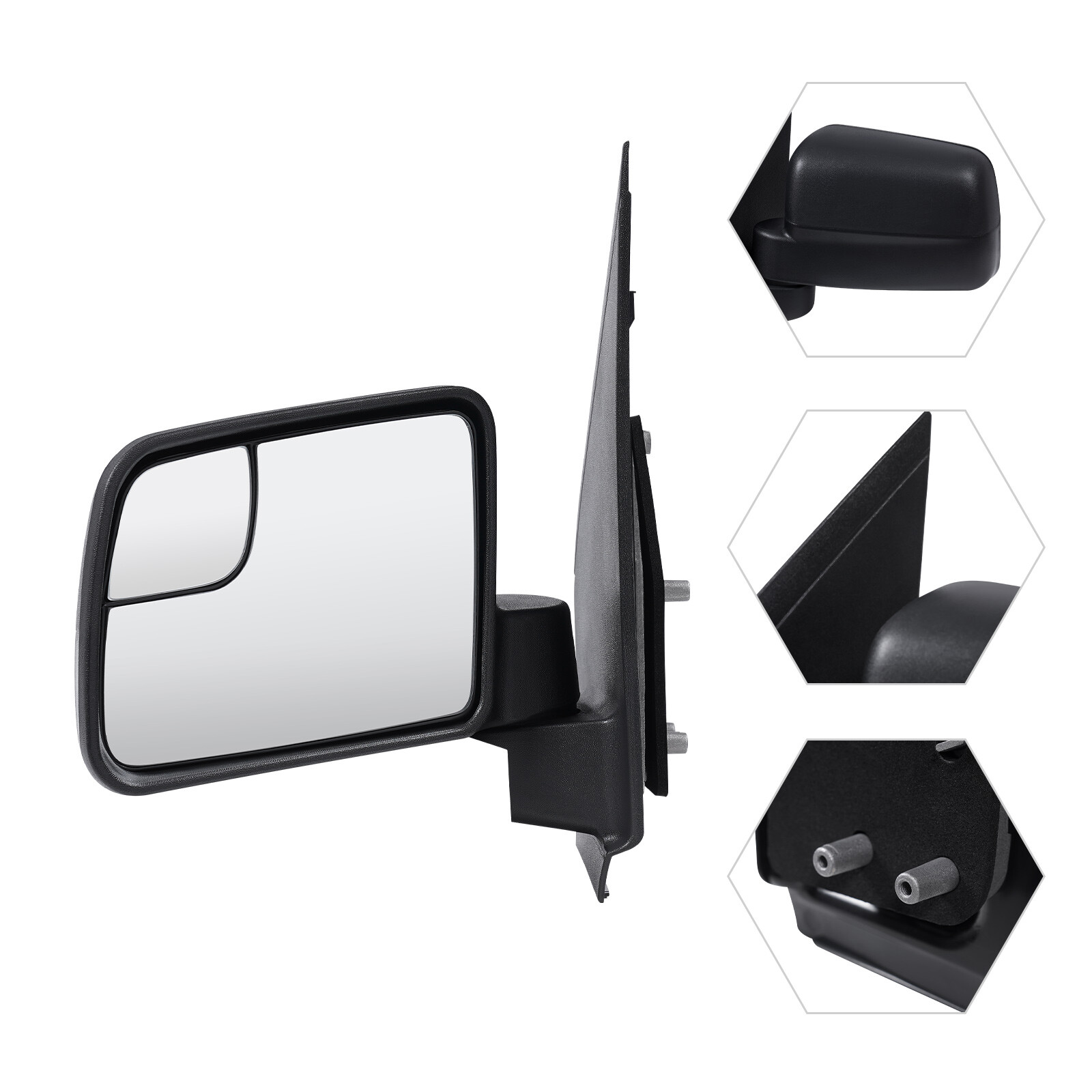 Left Side Mirror Left Rear Mirror for 2011-2013 Ford Transit Connect Manual Fold