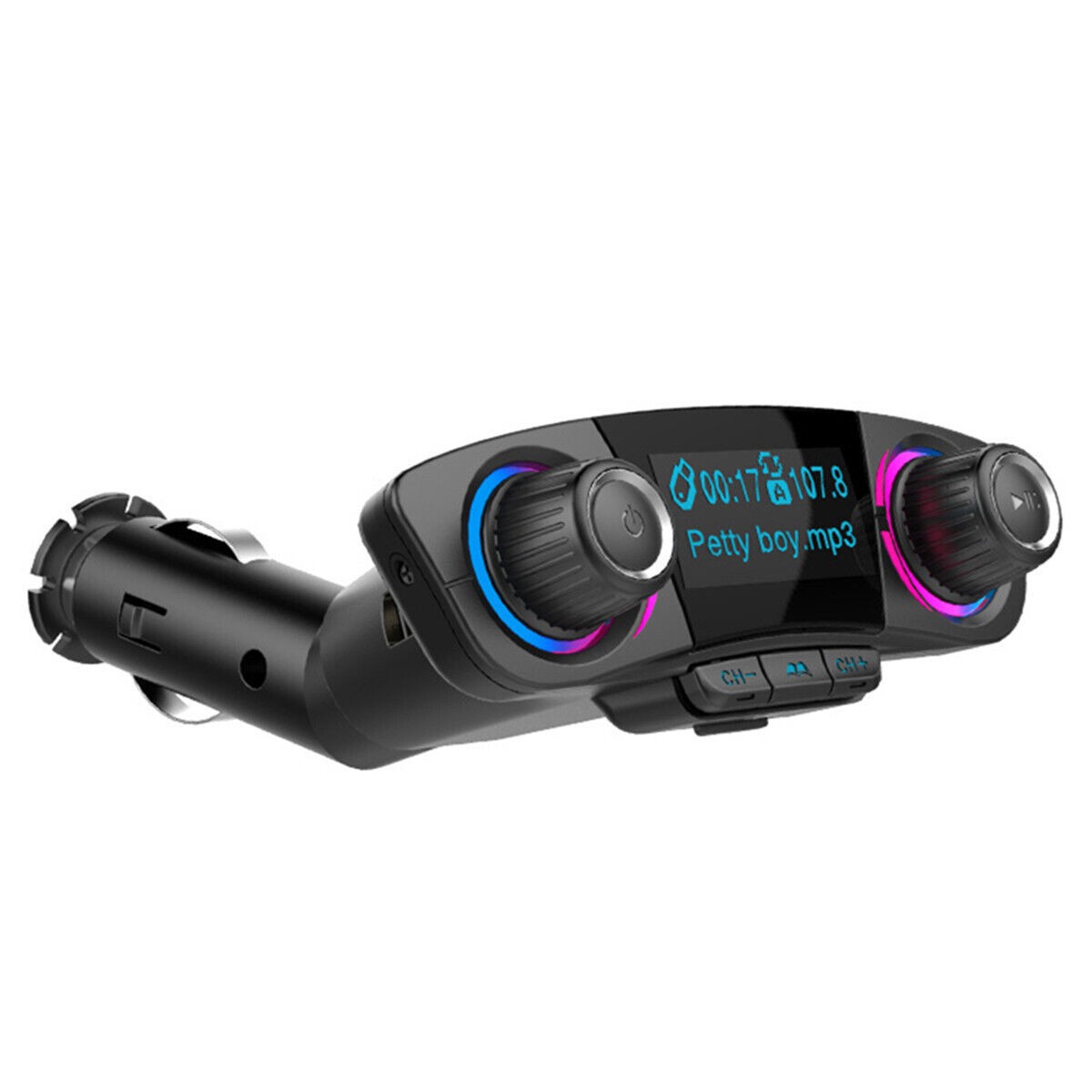 Bluetooth 4.0 FM Transmitter 1.3in LED Screen For Car Wireless Bluetooth FM 2USB