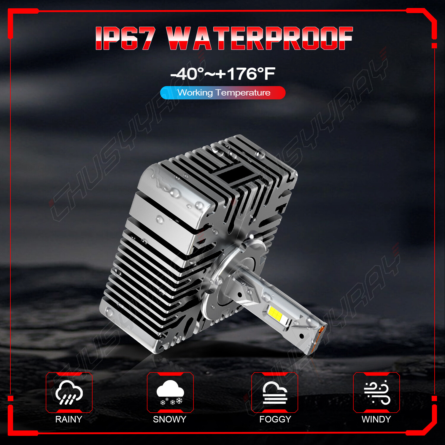 LED Headlight Bulb for Chevy Silverado 1500 2016 2017 2018 High Low Beam 38000LM