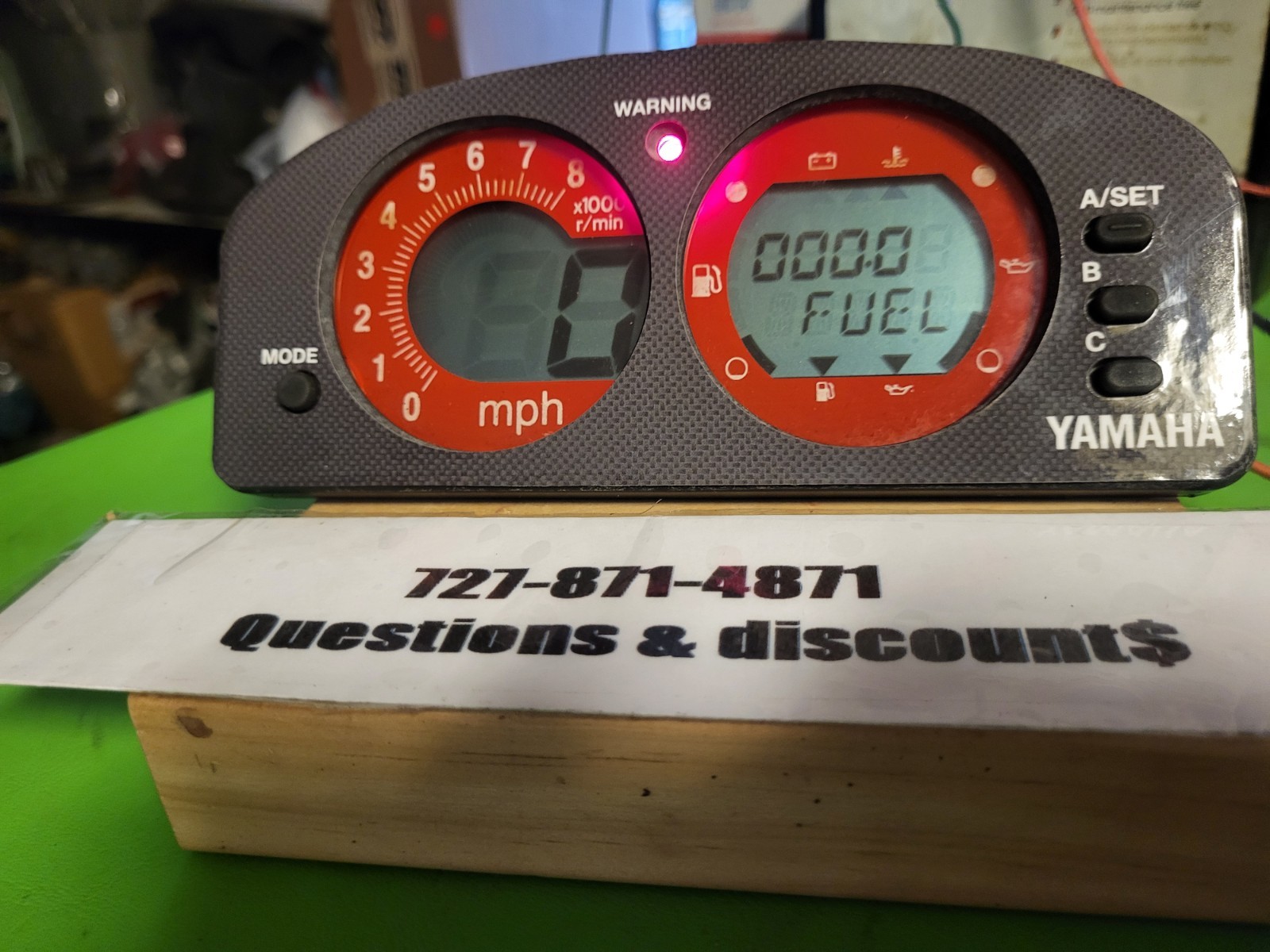 Yamaha GP760/800 Meter Gauge Speedometer 000.0 Hrs.YES 0 Hour! 90 Days Warranty