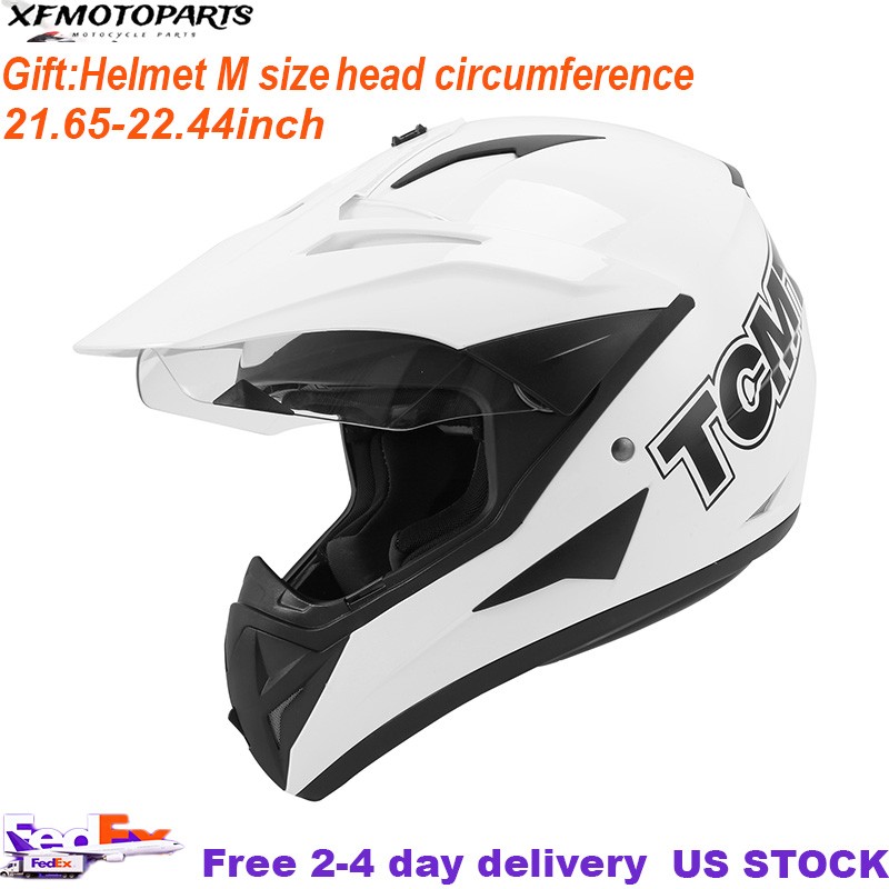 TCMT DOT Unisex Adult Helmet Off Road Pitbike Dirtbike Helmet UTV Racing M/L/XL