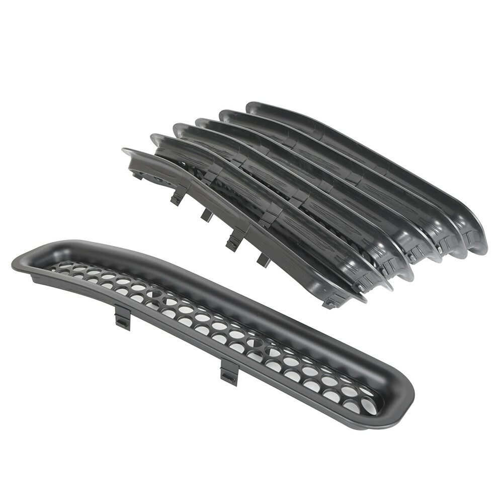 7PCS Front Grille Clip-in Mesh Insert Cover Guard For 1997-2006 Jeep Wrangler TJ