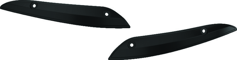 Kuryakyn 2633 Windshield Side Trims Gloss Black ABS Injection-Molded