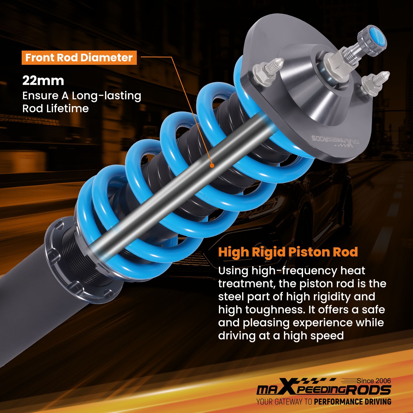 MaXpeedingrods 24 Ways Damper Coilovers Suspension Set For Mazda Miata MX5 NA NB