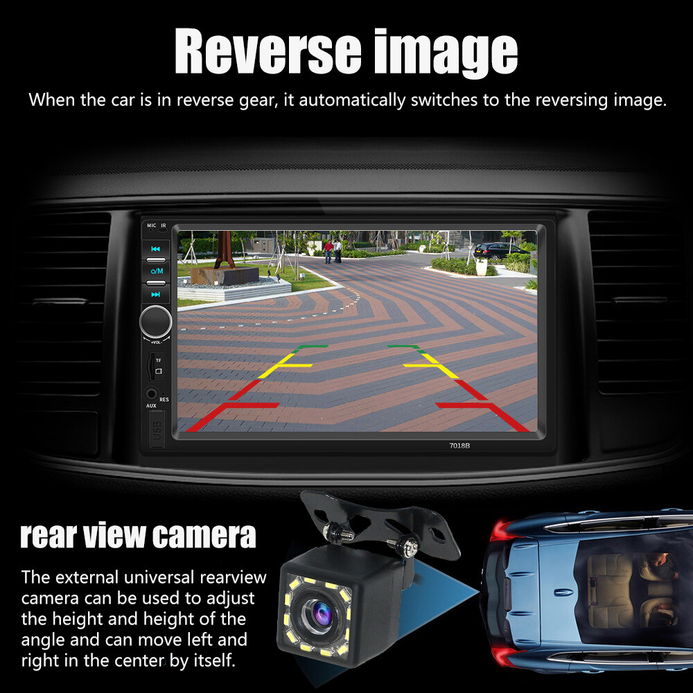 7″ For Apple Carplay Android Car Stereo Radio MP5 Player Double 2DIN Bluetooth