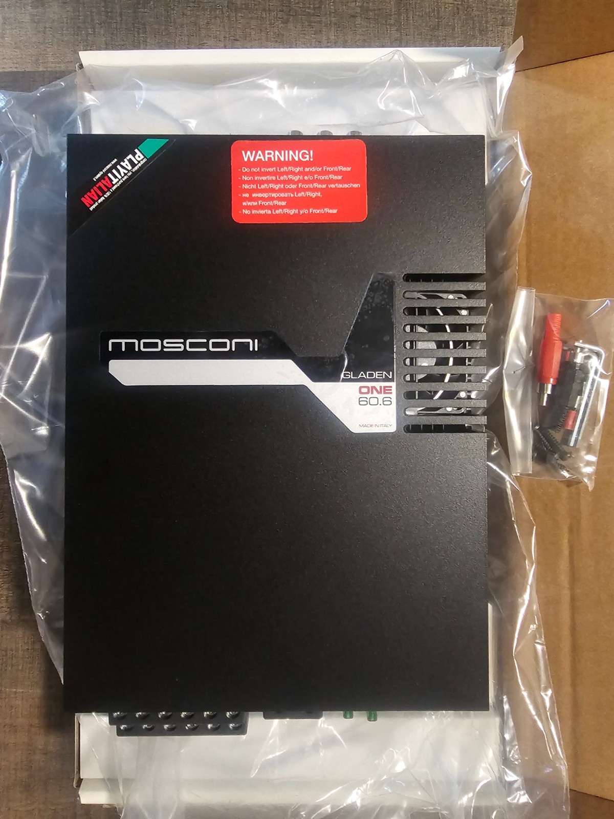 Mosconi Gladen ONE 60.6 6-Channel Car Amplifier NEW SEALED Made in Italy