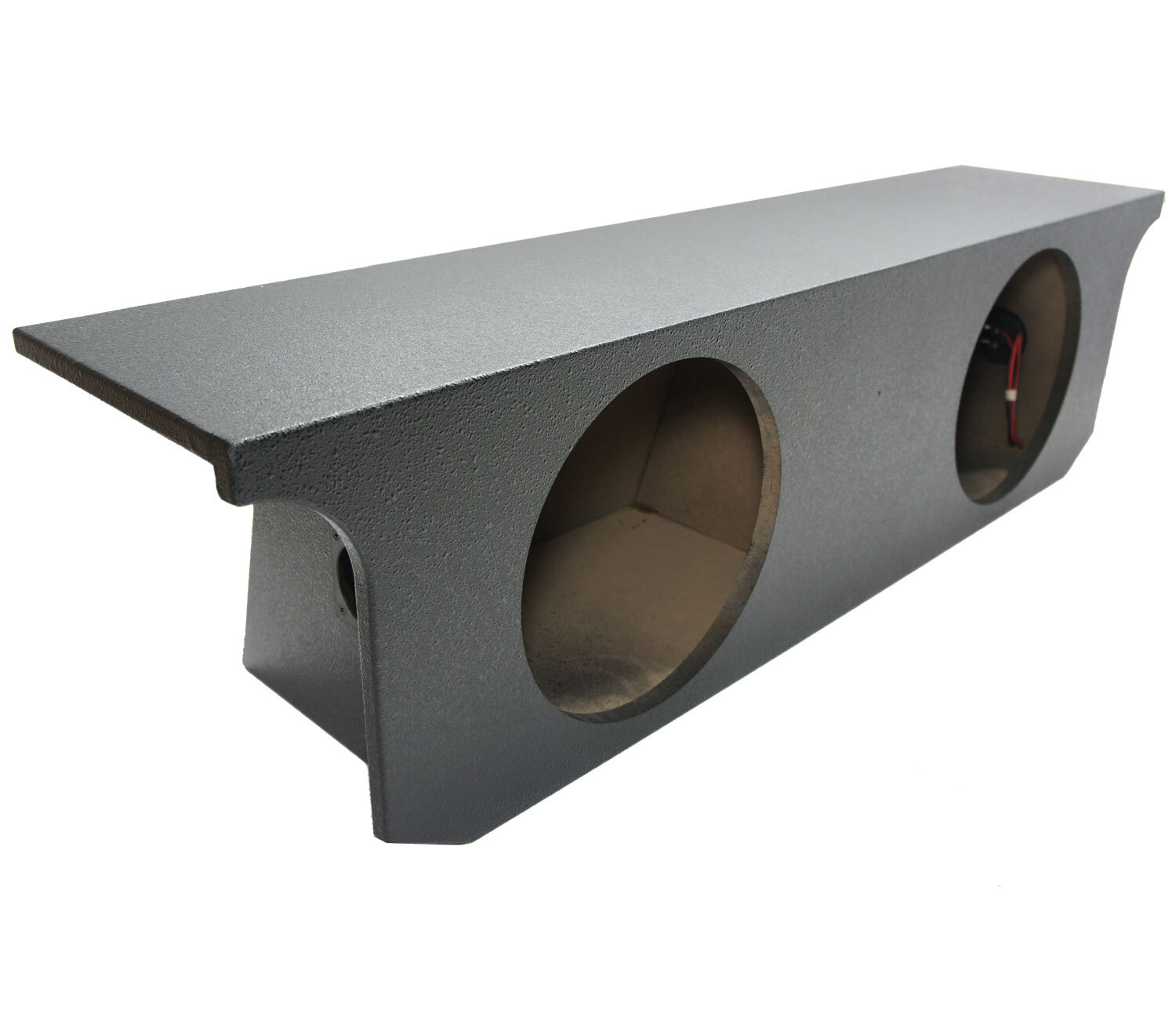 Fits Jeep Wrangler Unlimited 07-15 Custom Dual 12 Sub Box Enclosure Rhino Coated