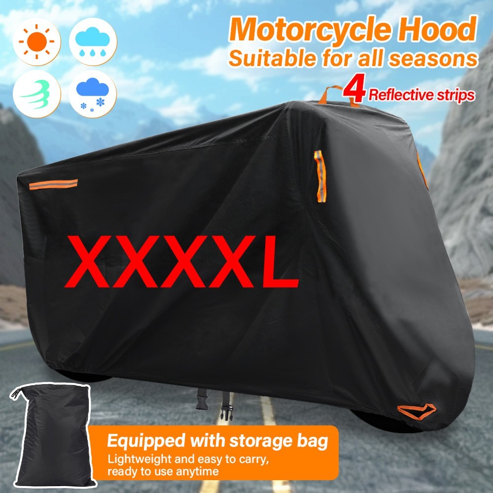 Large Bike Motorcycle Cover Waterproof Dust Outdoor Rain UV Scooter Protector