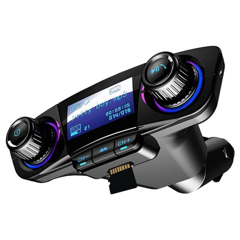 Car Wireless Bluetooth 4.0 FM Transmitter MP3 Player Dual USB Charger Adapter