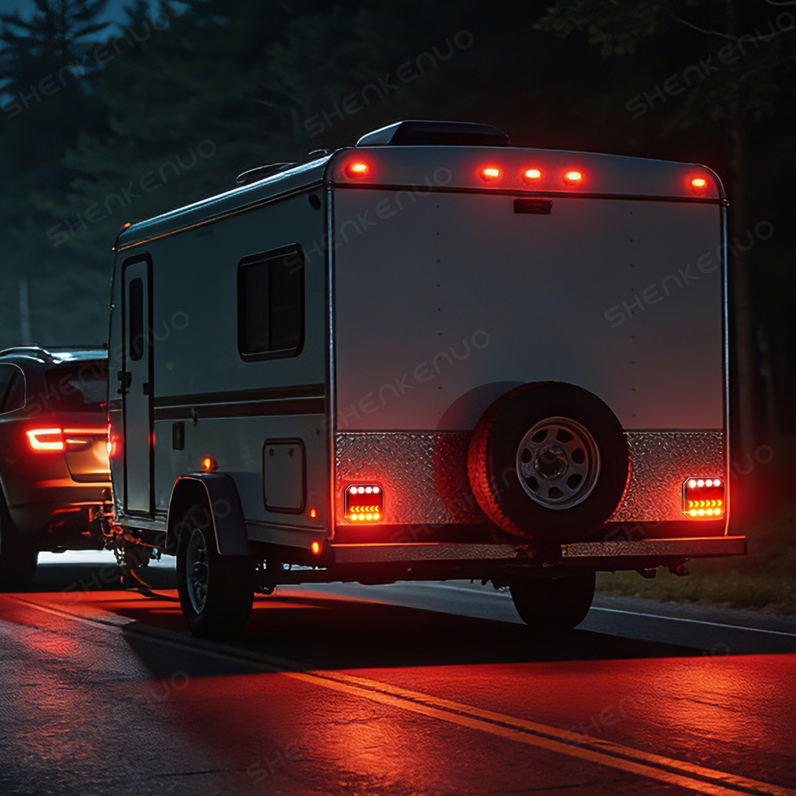 LED Magnetic Wireless Rechargeable Trailer Lights IP65 Waterproof | Trucks & RVs