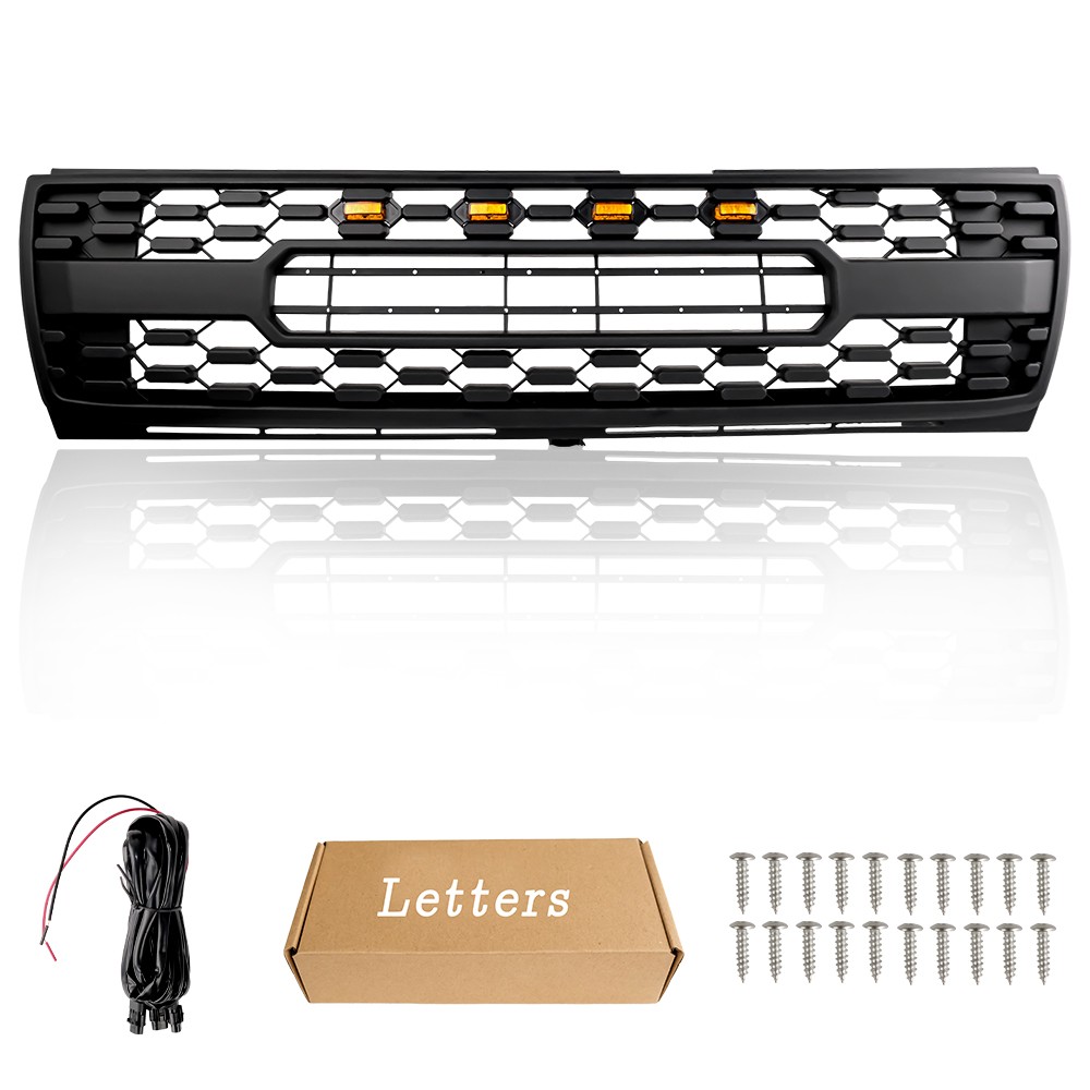 Honeycomb Front Bumper Grill Black Grille For Yotota Tacoma 1997-2000 TRD PRO