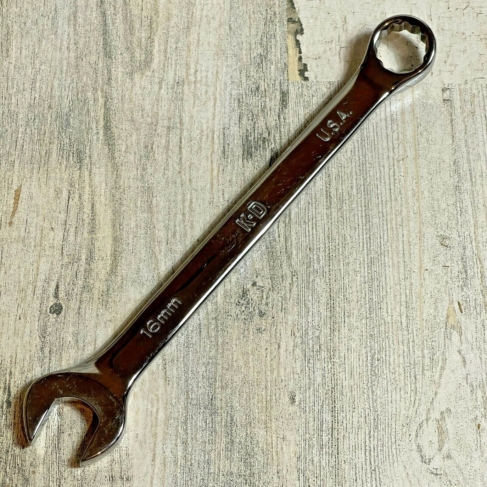 U.S. ARMY SURPLUS – KD 16MM METRIC COMBINATION WRENCH 12pt 63516 MADE IN USA