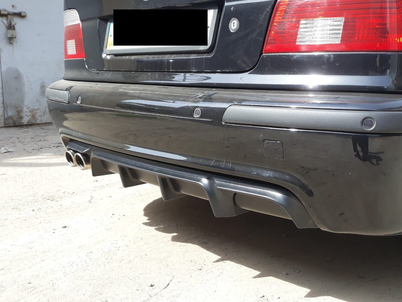 BMW E39 M sport rear diffuser textured abs plastic for sedan wagon video review