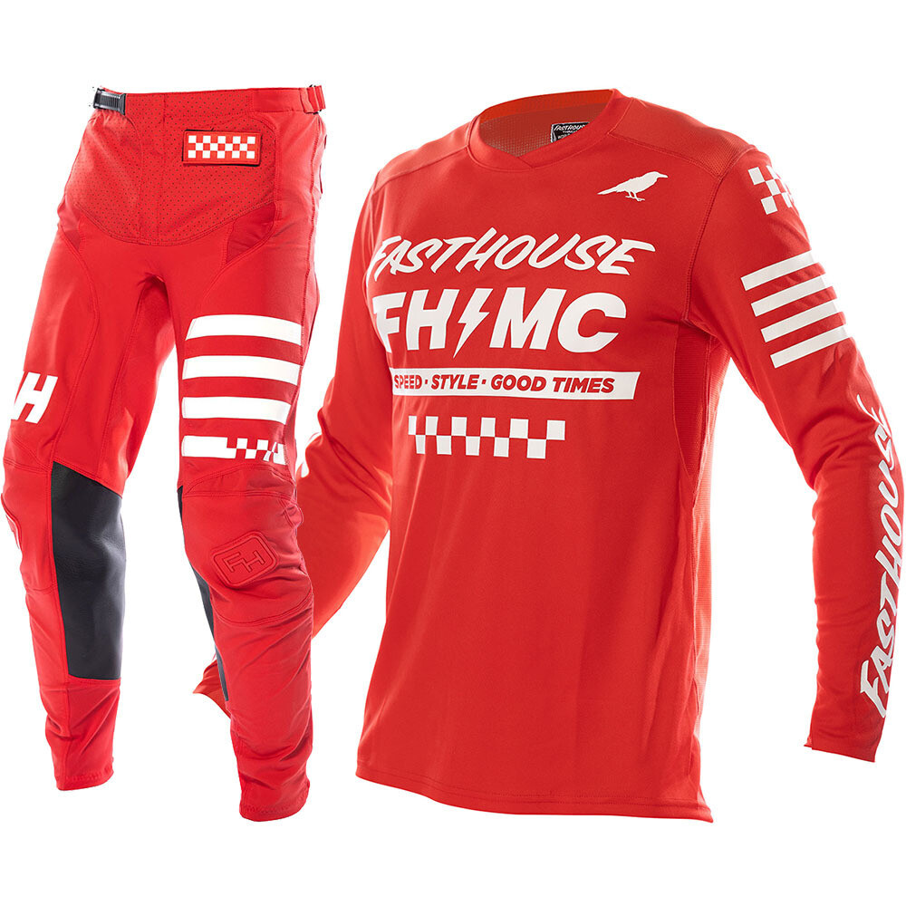 Fasthouse Elrod Motocross Racing Gear Set Jersey/Pants Combo MX ATV Suit